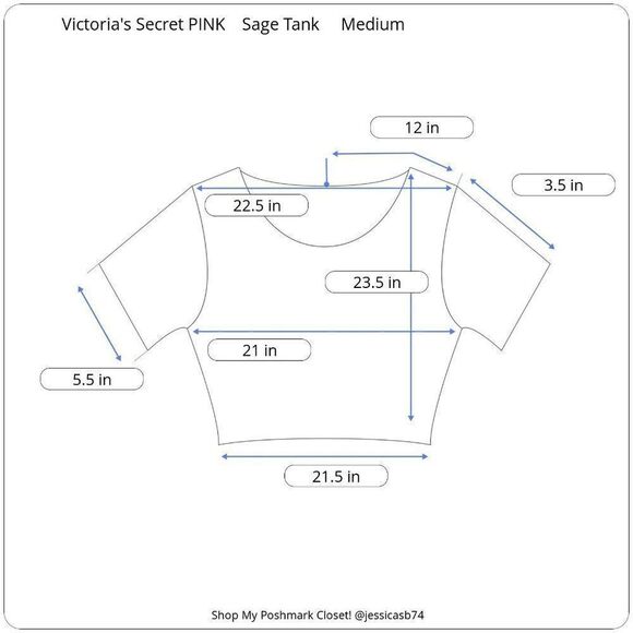 VS PINK Oversized Vibes Tank - Picture 4 of 4